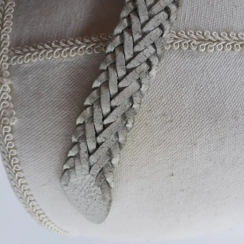 Womens Belt Large 80s White Leather Belt Women  Single Prong Buckle